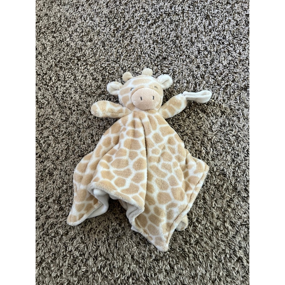 Carter's Giraffe Plush Security Blanket with Pacifier Clip